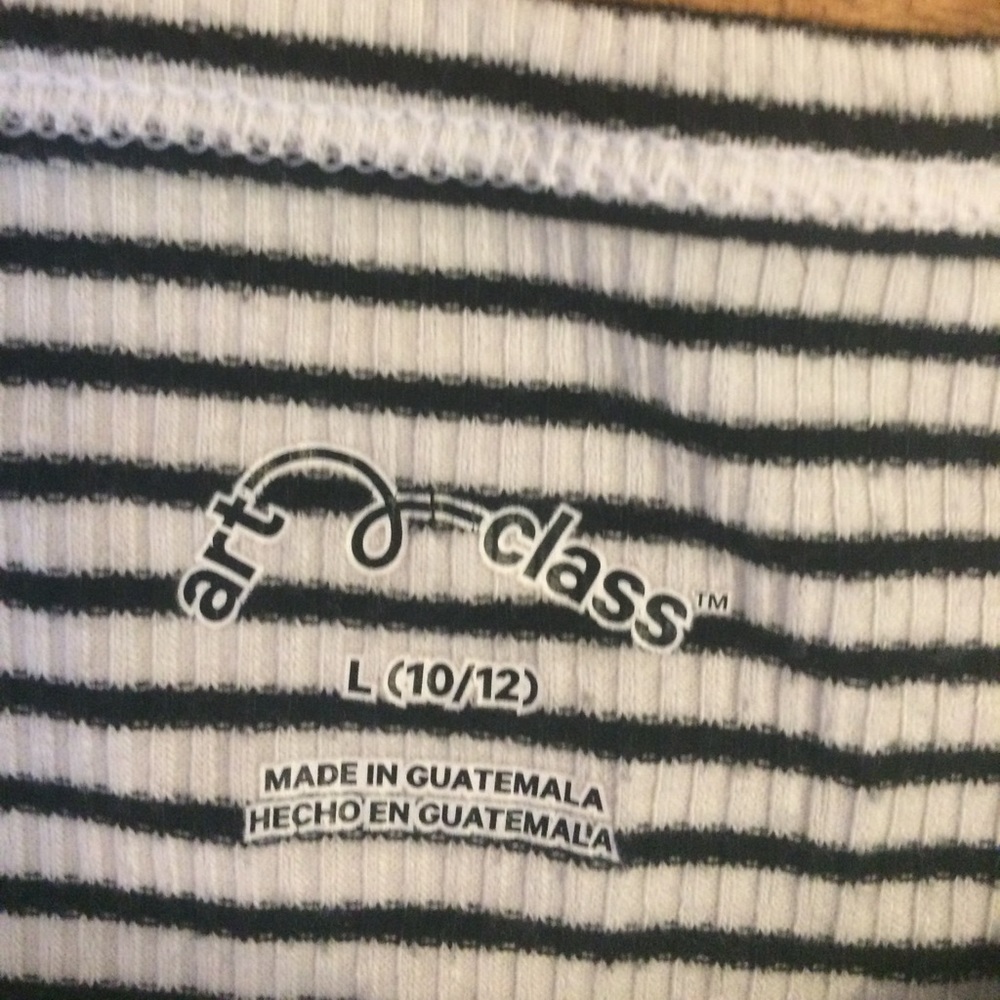 Black and white striped t-shirt